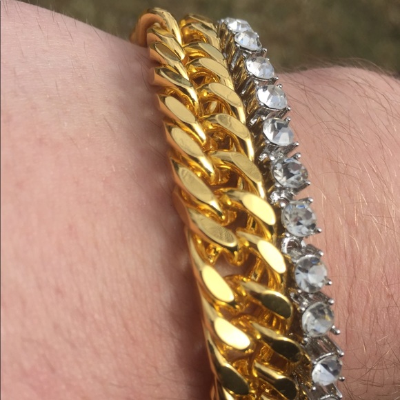 Tennis bracelet and Cuban combo! - Picture 2 of 5